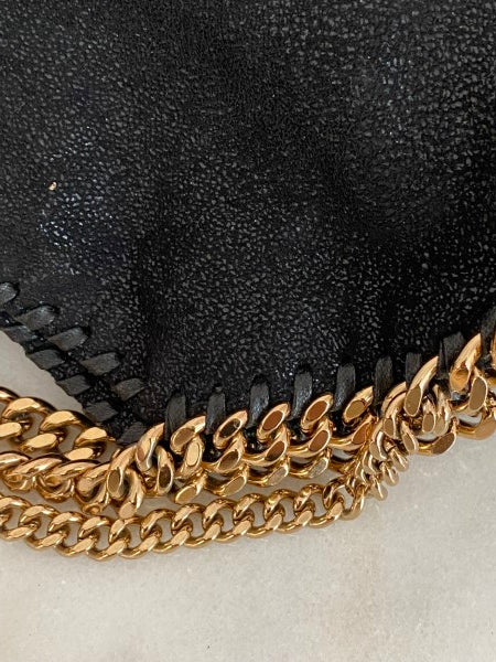 Stella Mccartney Black Mini Falabella Chain Small Bag-handbag-Stella Mccartney-The Closet Egypt
