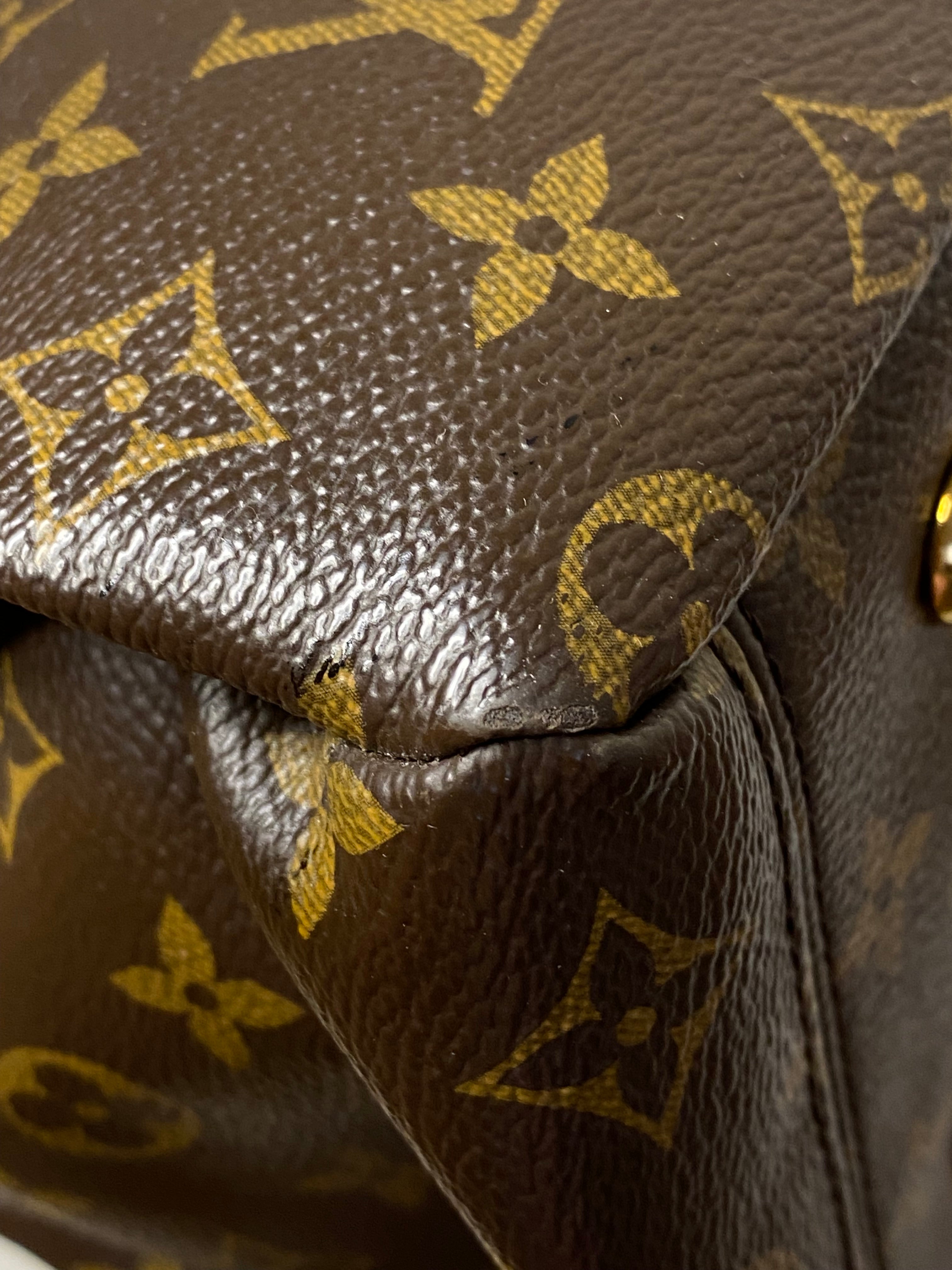 Louis Vuitton Monogram Red Pallas 2 Way Tote Bag W/ Strap-handbag-Louis Vuitton-The Closet Egypt