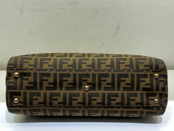 Fendi Tobacco FF Peekaboo Medium Bag-handbag-Fendi-The Closet Egypt