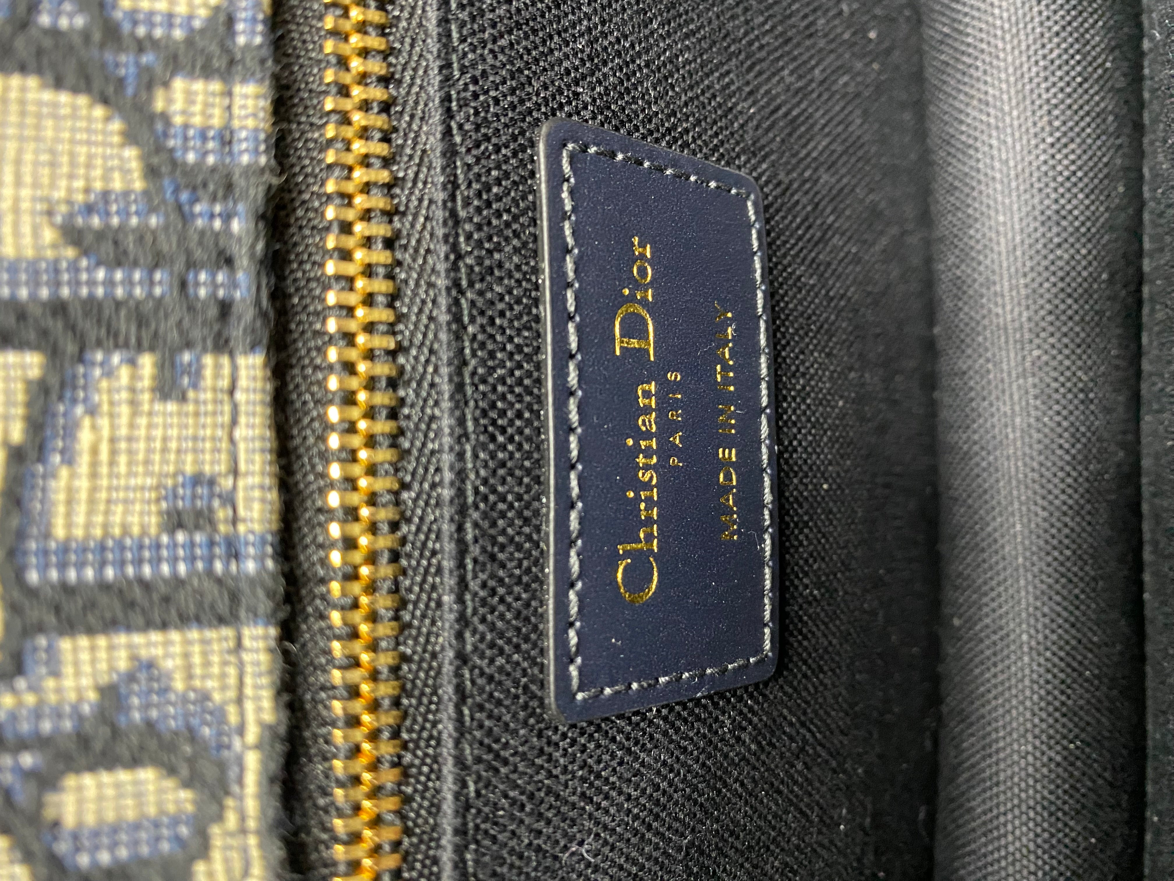 Christian Dior Blue Oblique 30 Montaigne Shoulder Bag