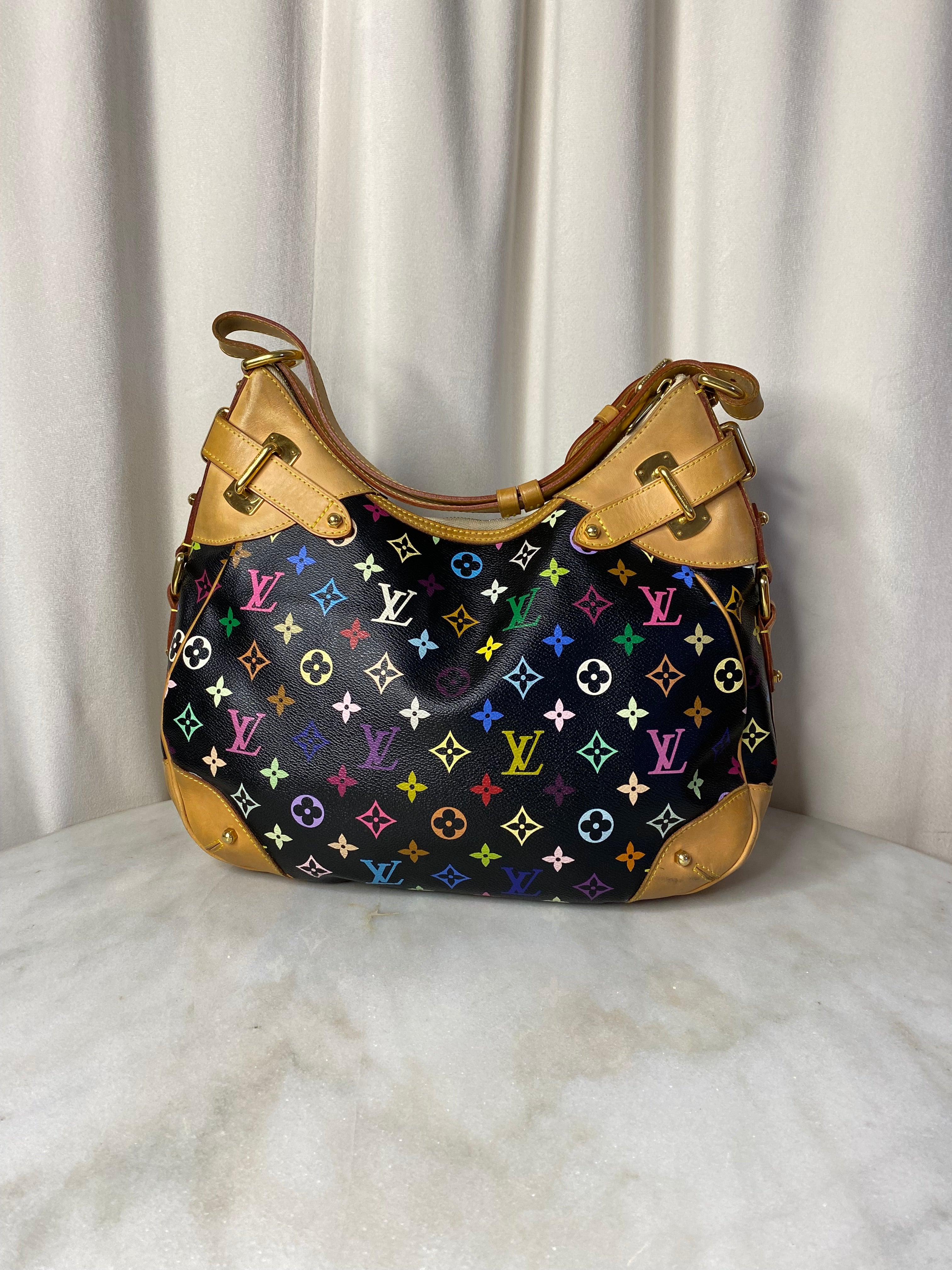 Louis Vuitton Black Multicolor Monogram Claudia Shoulder Bag