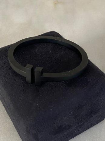 Tiffany & Co Black Coated Stainless Steel Bracelet-Bracelet-Tiffany & Co-The Closet Egypt