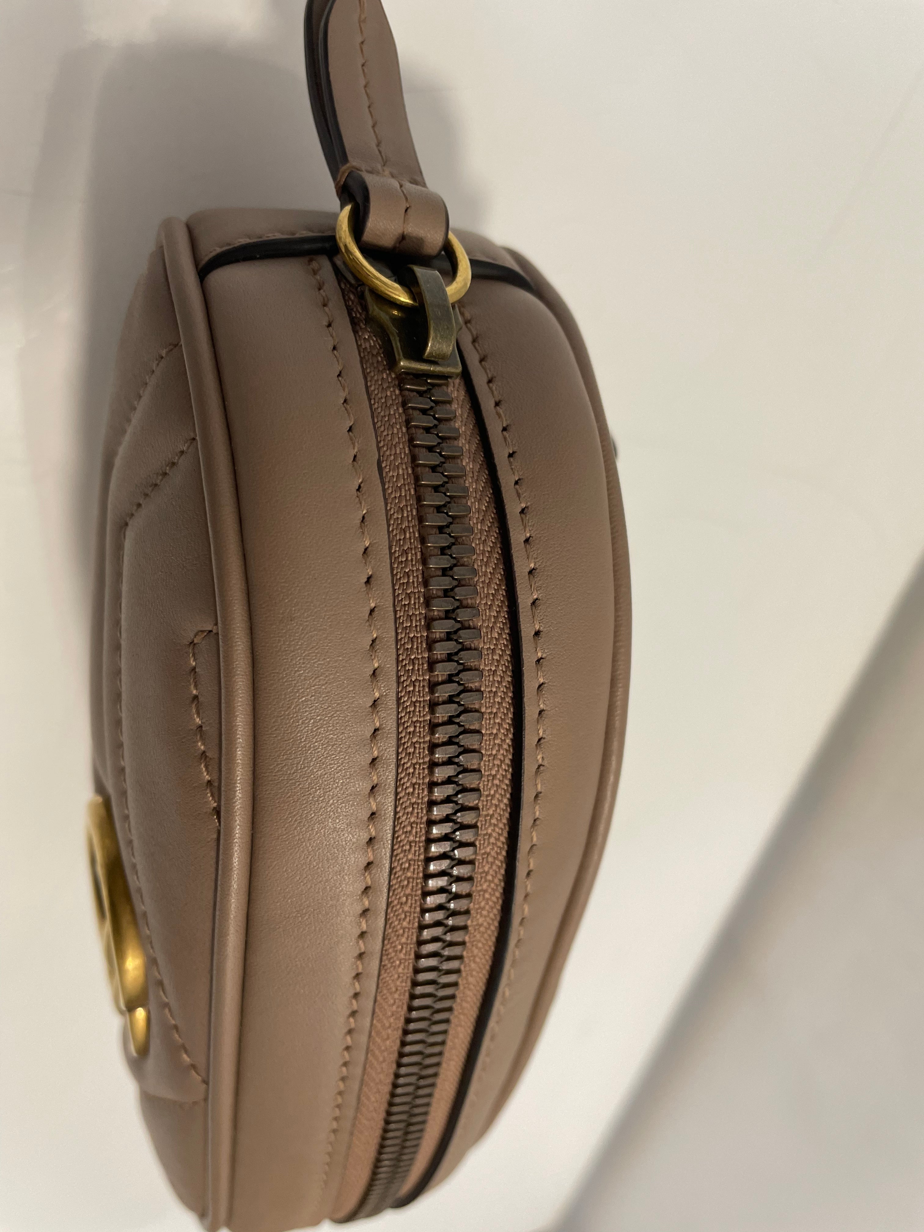 Gucci Beige GG Marmont Quilted Small Belt Bag-Belt Bag-Gucci-The Closet Egypt