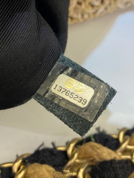 Chanel Bicolor Coco Country Seagrass Camellia Large Bag-handbag-Chanel-The Closet Egypt