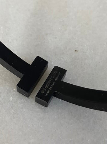 Tiffany & Co Black Coated Stainless Steel Bracelet-Bracelet-Tiffany & Co-The Closet Egypt