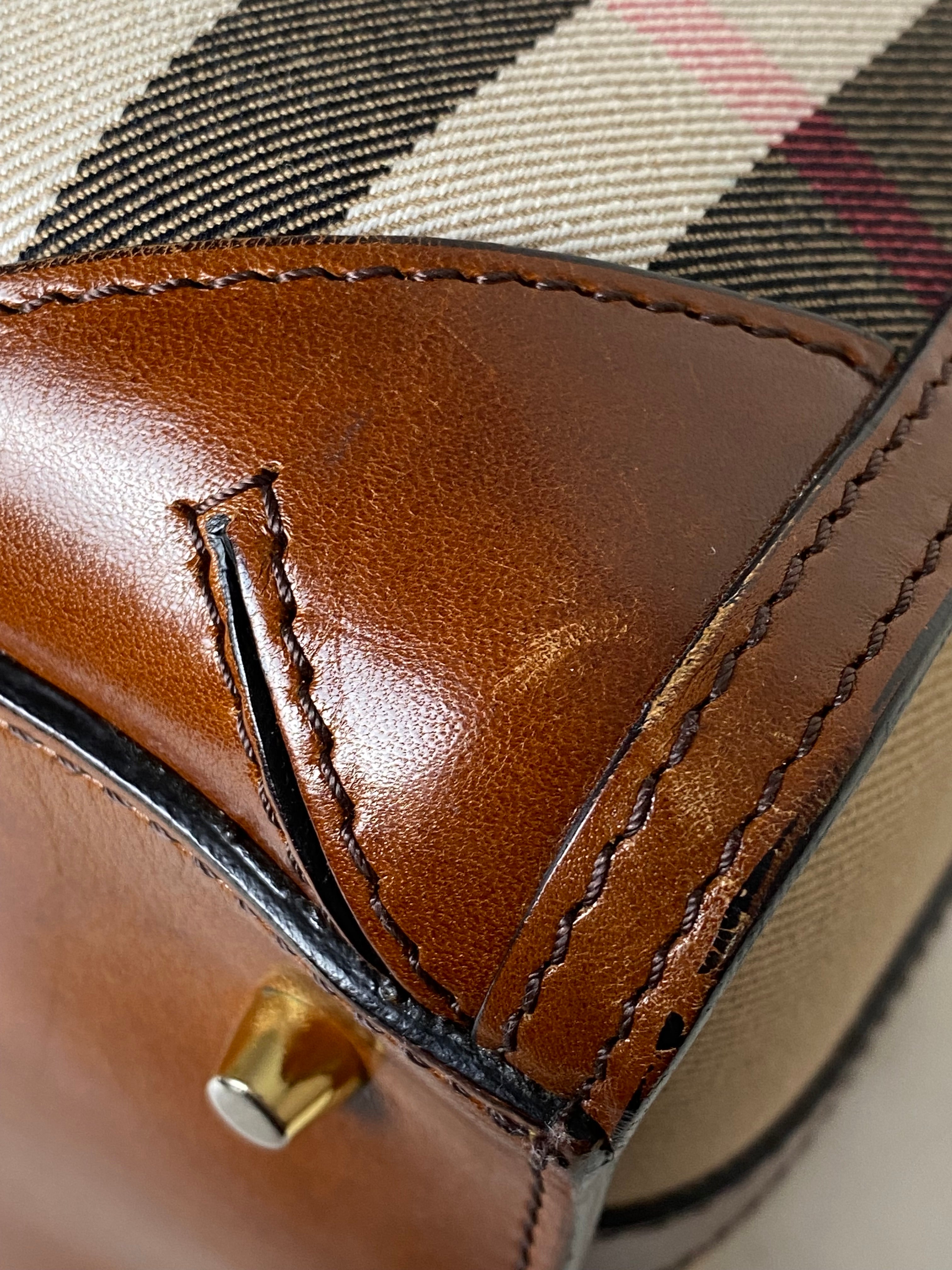 Burberry Brown Bridle House Check Bowling Tote Bag-handbag-Burberry-The Closet Egypt