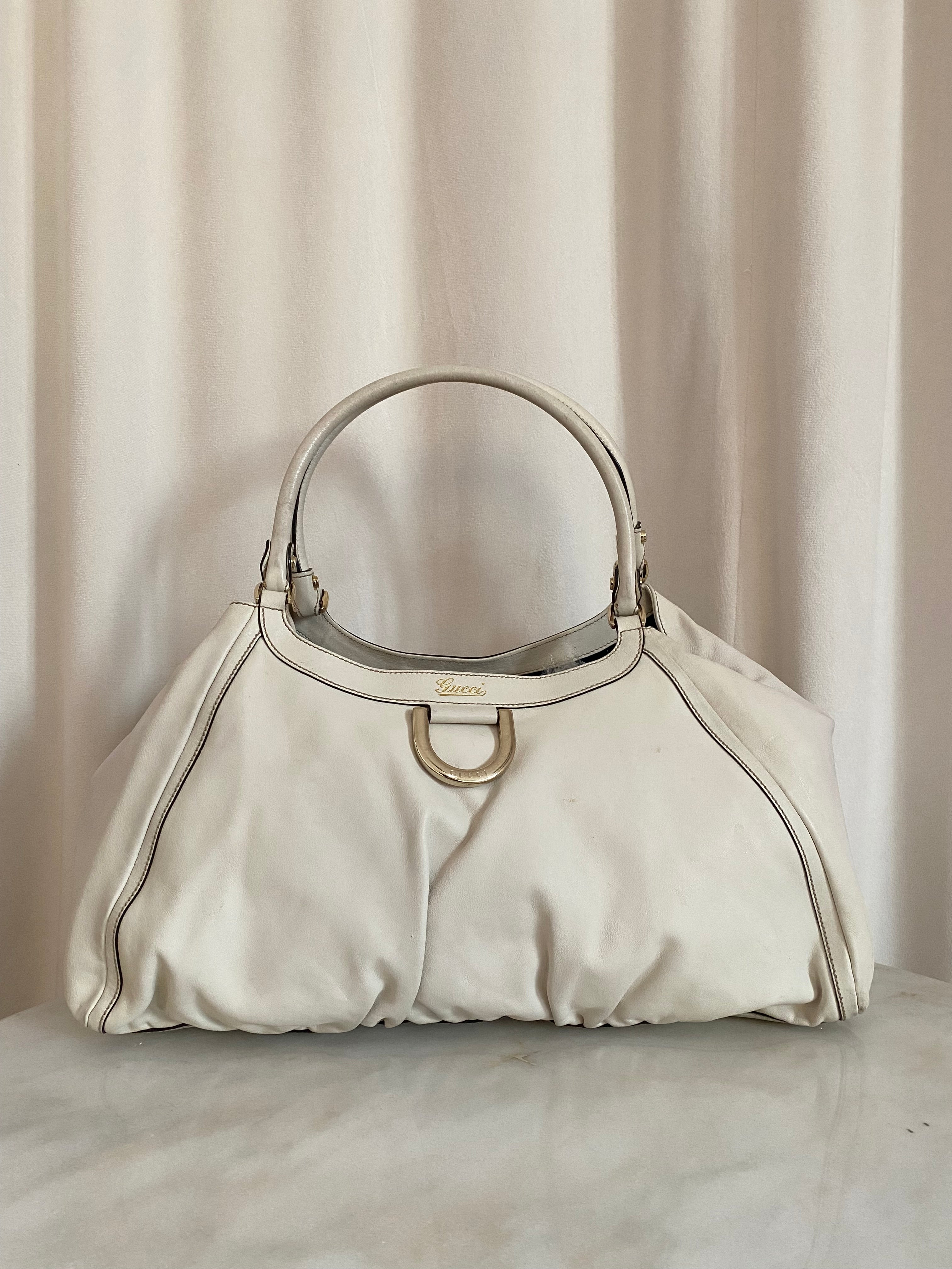 Gucci Off White D Ring Shoulder Bag-handbag-Gucci-The Closet Egypt