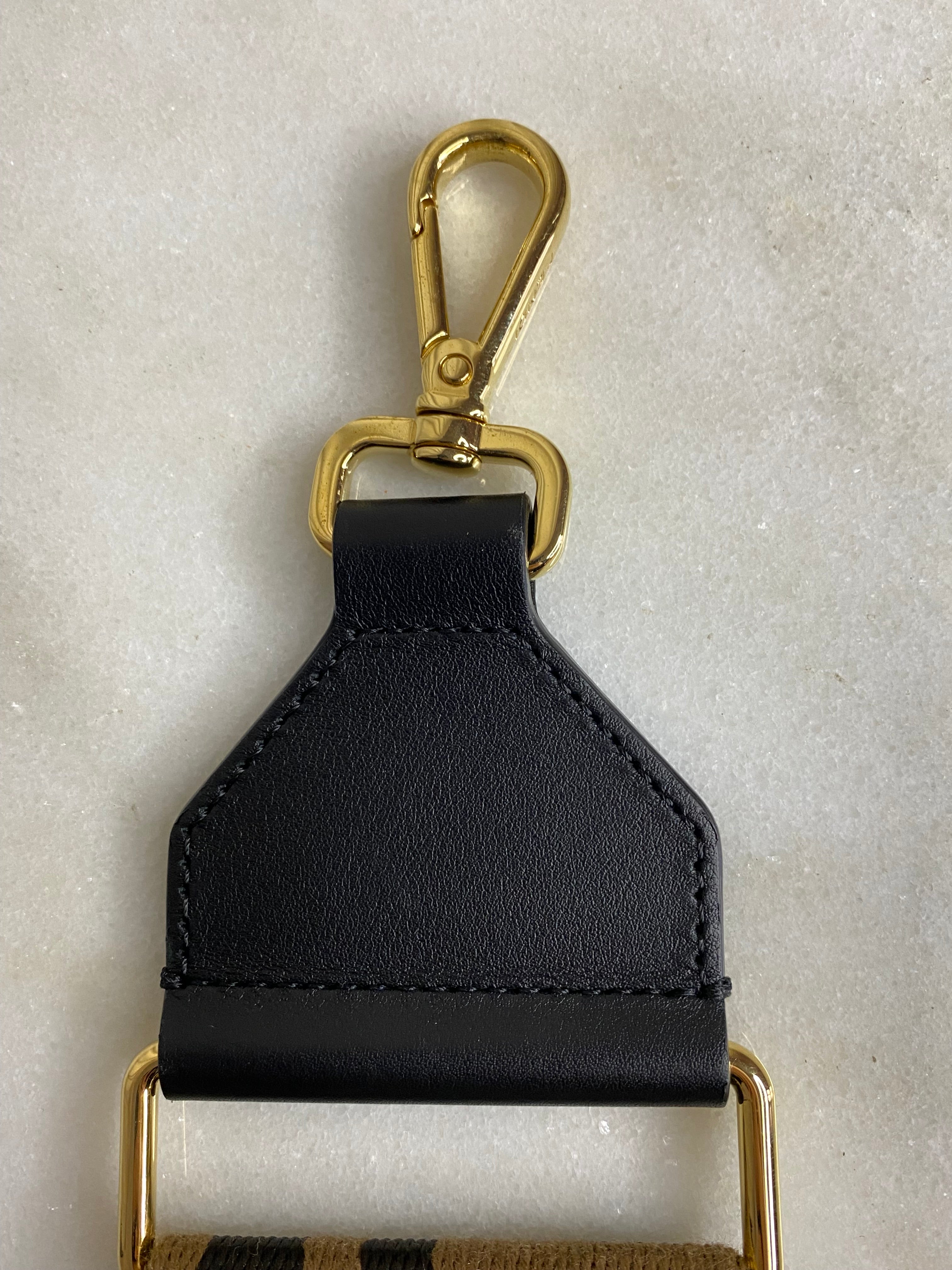 Fendi Bicolor FF Logo Bag Strap