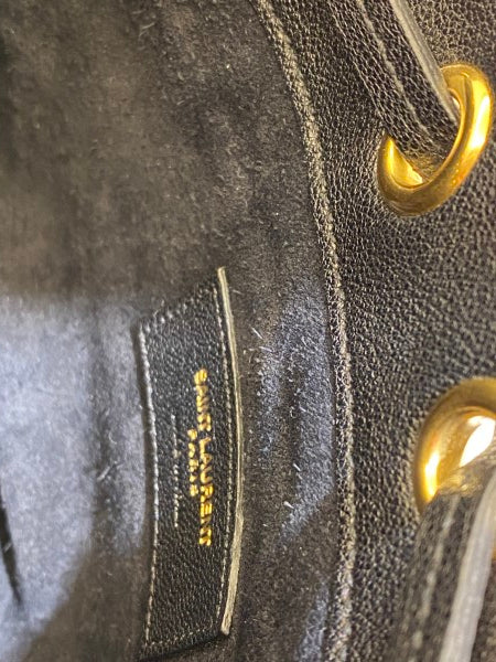 YSL Black Multicolor Emmanuelle Bucket Bag-handbag-YSL-The Closet Egypt