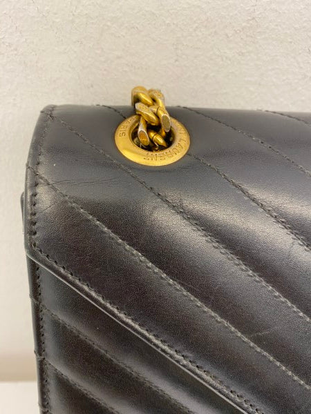 YSL Black Envelope Large Bag-handbag-YSL-The Closet Egypt