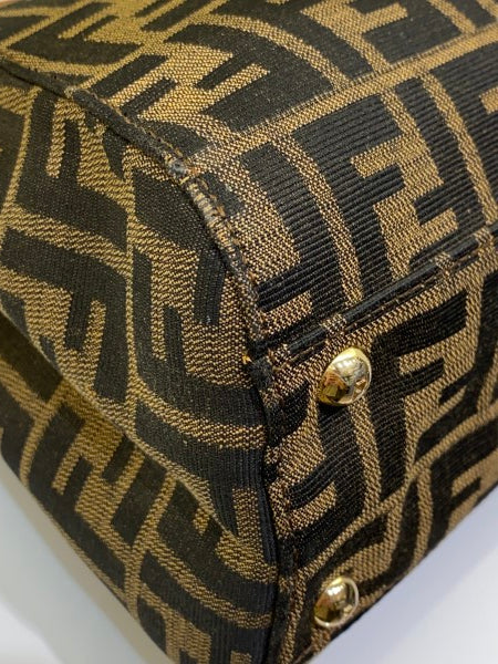 Fendi Tobacco FF Peekaboo Medium Bag-handbag-Fendi-The Closet Egypt