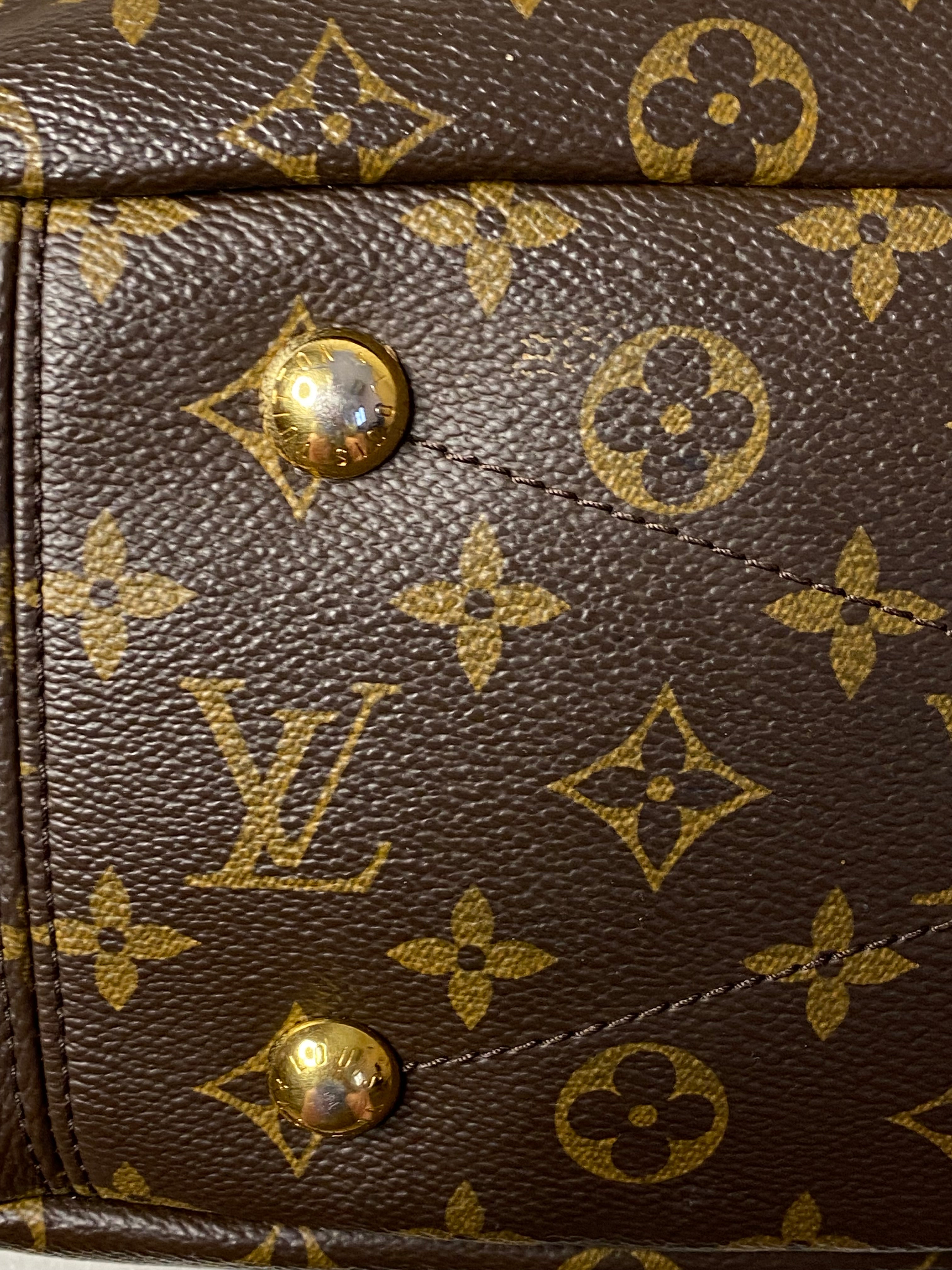 Louis Vuitton Monogram Red Pallas 2 Way Tote Bag W/ Strap-handbag-Louis Vuitton-The Closet Egypt