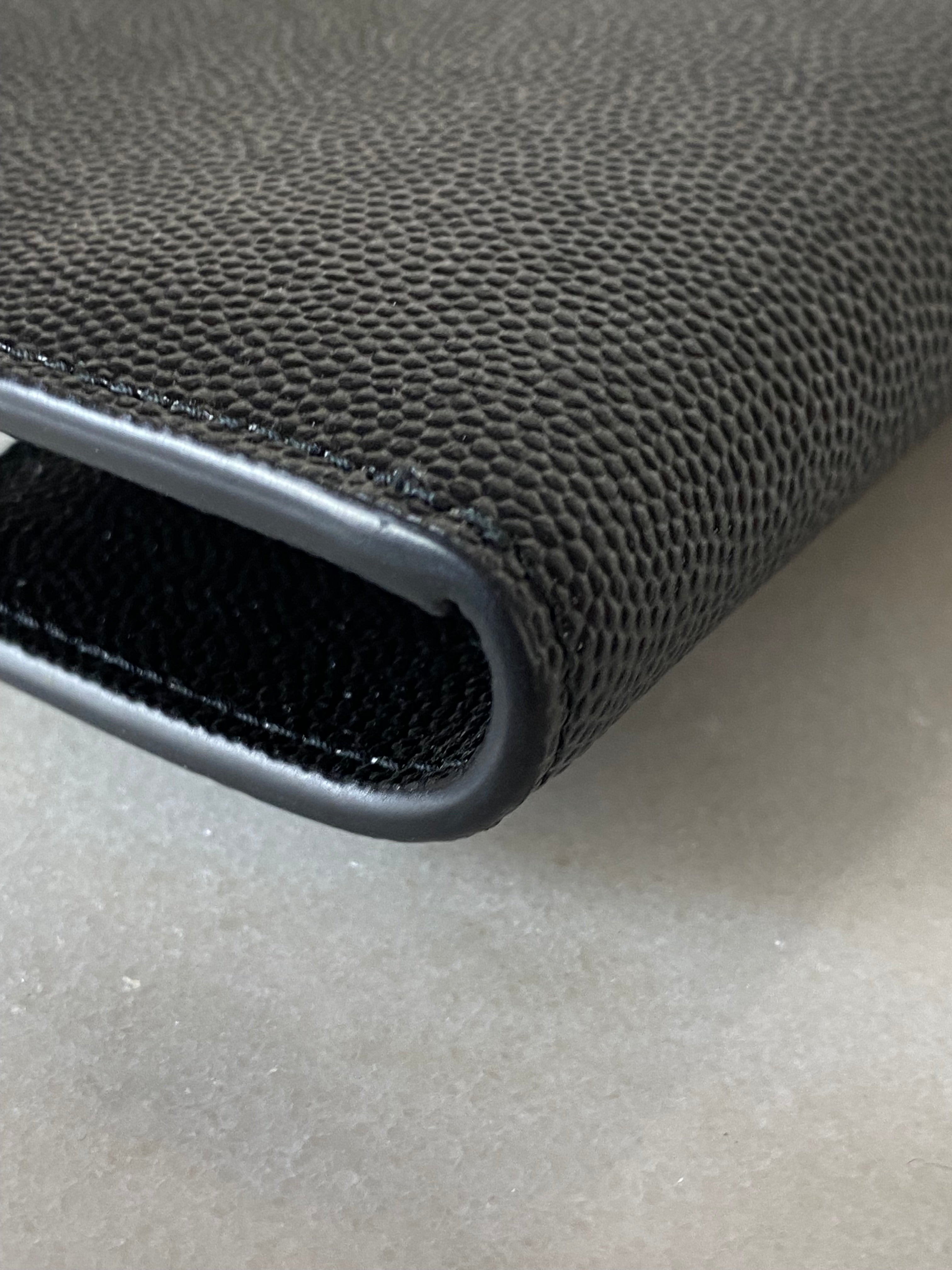 YSL Black Uptown Clutch-Clutch-YSL-The Closet Egypt