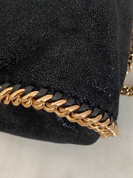 Stella Mccartney Black Mini Falabella Chain Small Bag-handbag-Stella Mccartney-The Closet Egypt