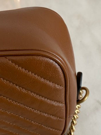 Gucci Camel Camera Marmont Bag-handbag-Gucci-The Closet Egypt