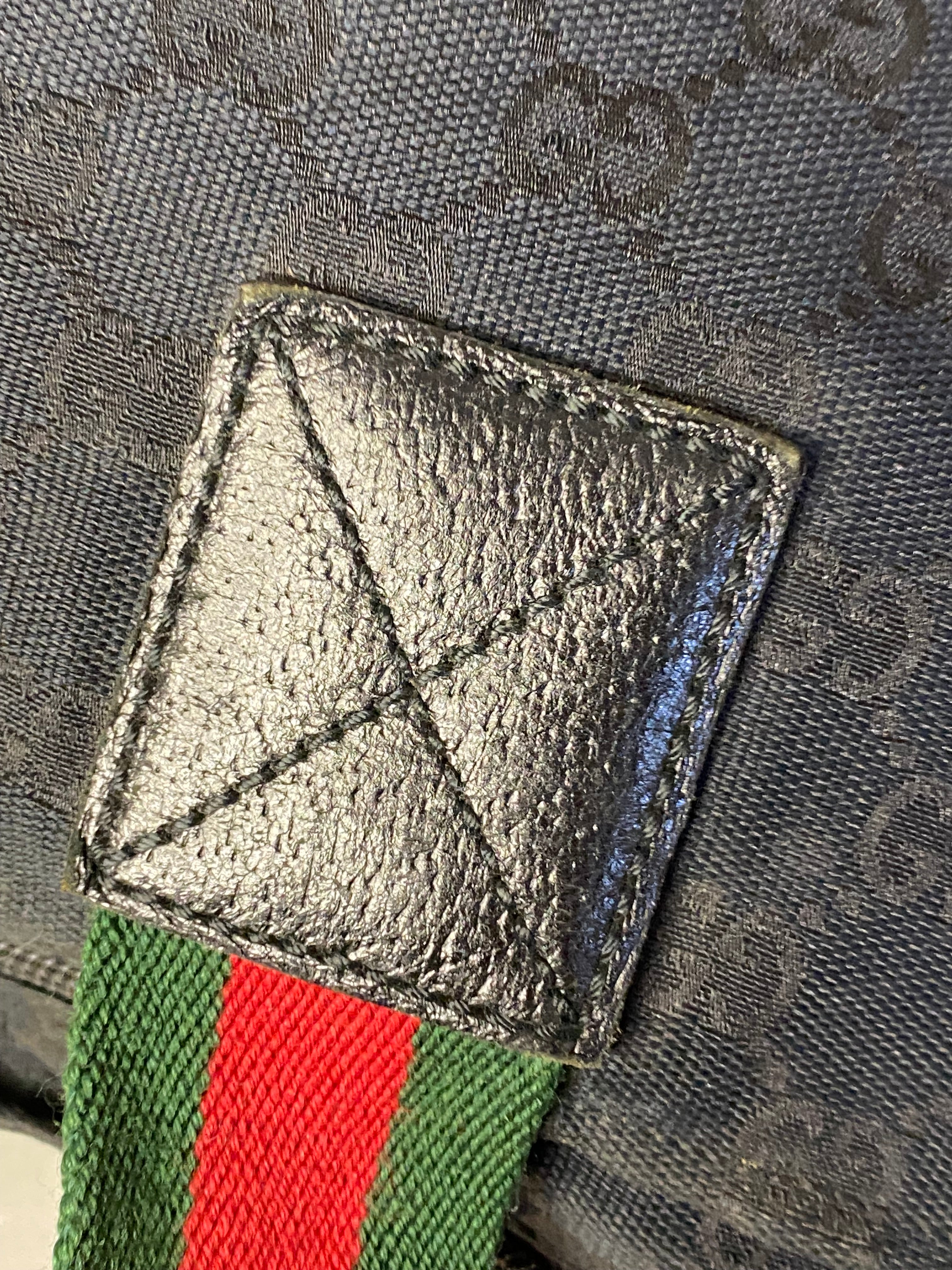 Gucci Black GG Vintage Web Strap Shoulder Bag-handbag-Gucci-The Closet Egypt