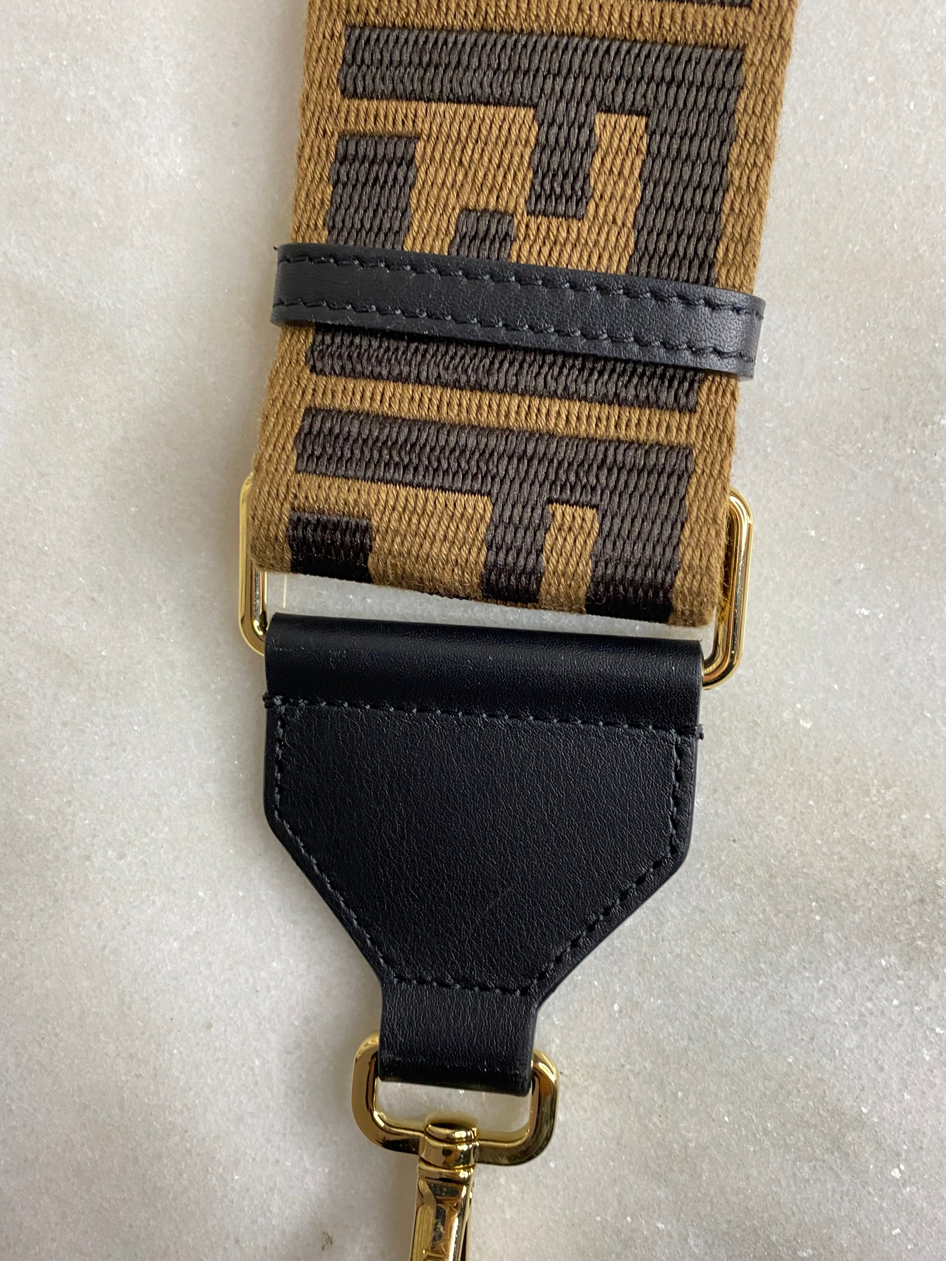 Fendi Bicolor FF Logo Bag Strap