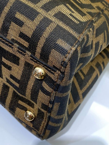Fendi Tobacco FF Peekaboo Medium Bag-handbag-Fendi-The Closet Egypt