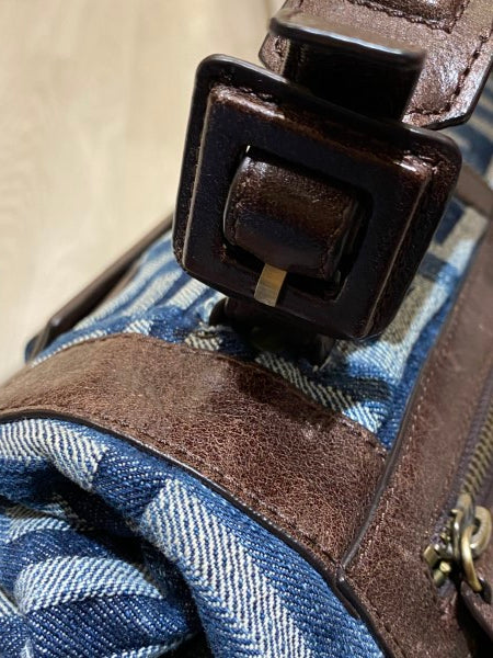 Givenchy Blue Denim Logo Hobo Bag-handbag-Givenchy-The Closet Egypt