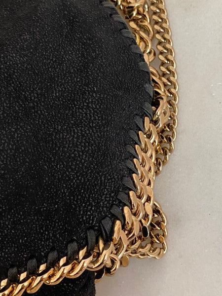 Stella Mccartney Black Mini Falabella Chain Small Bag-handbag-Stella Mccartney-The Closet Egypt