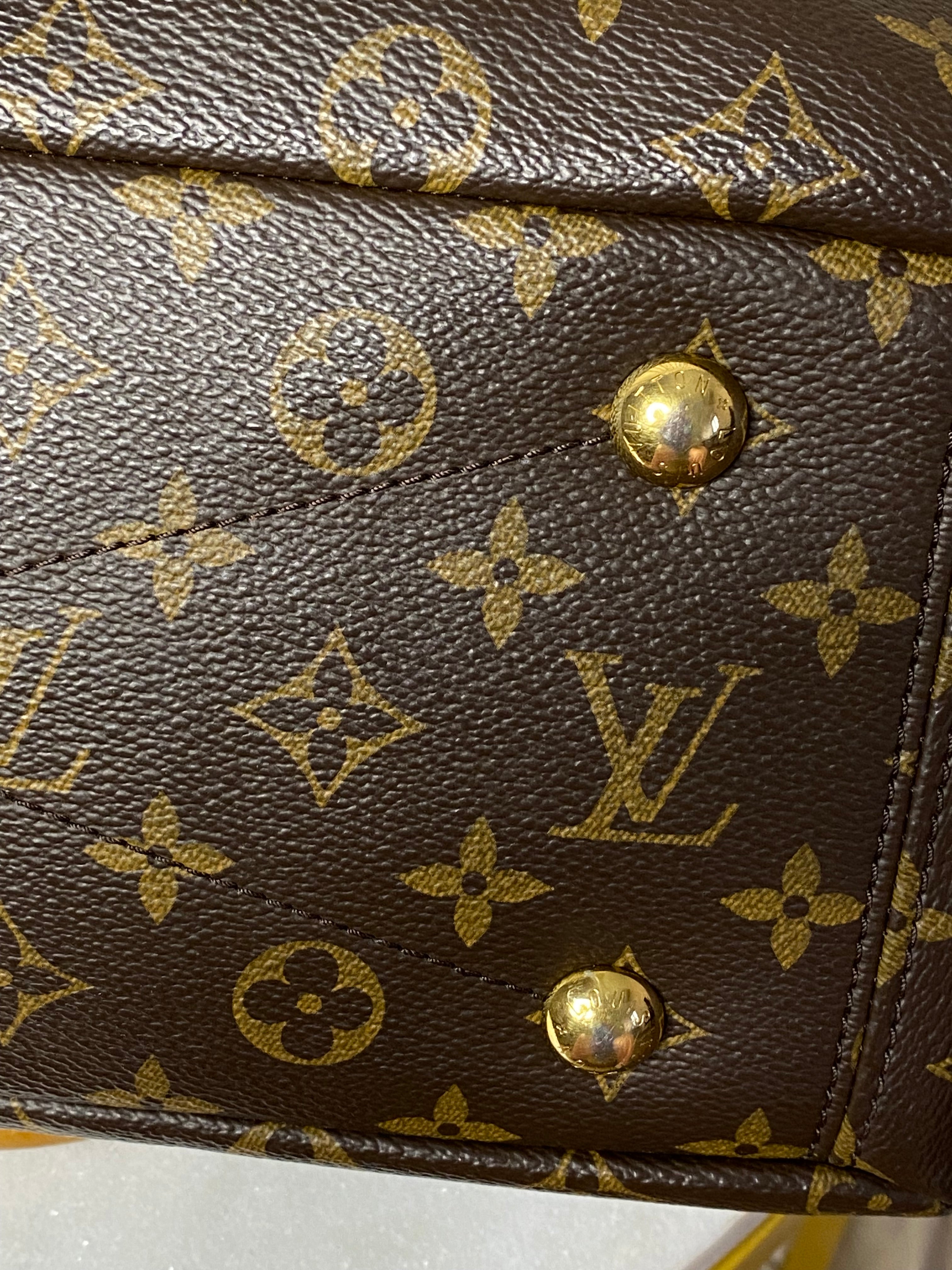 Louis Vuitton Monogram Red Pallas 2 Way Tote Bag W/ Strap-handbag-Louis Vuitton-The Closet Egypt