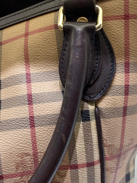 Burberry Brown Haymarket Shoulder Bag-handbag-Burberry-The Closet Egypt