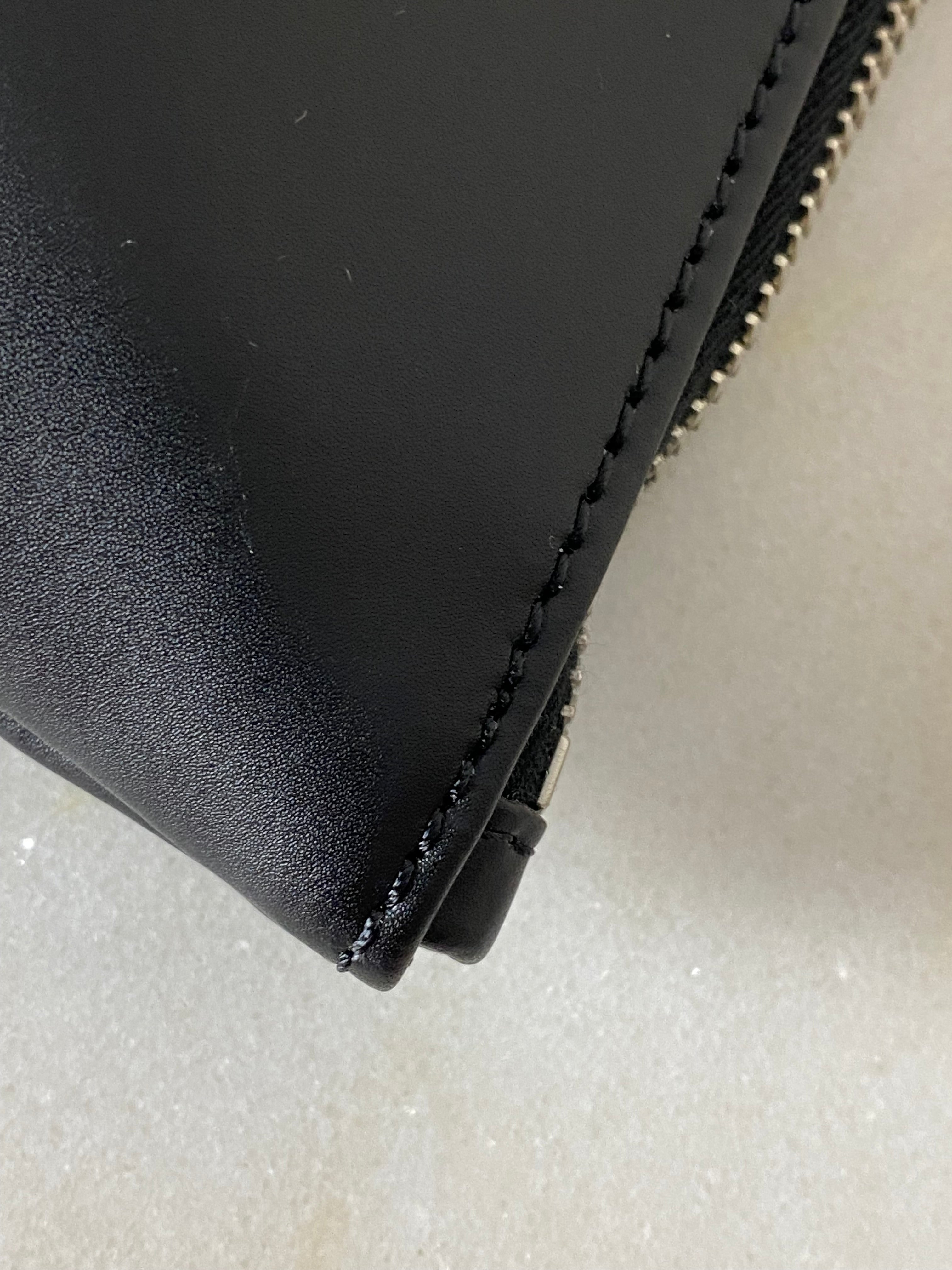 Valentino Black VLTN Logo Clutch