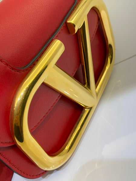 Valentino Red Super V Crossbody Bag-handbag-Valentino-The Closet Egypt