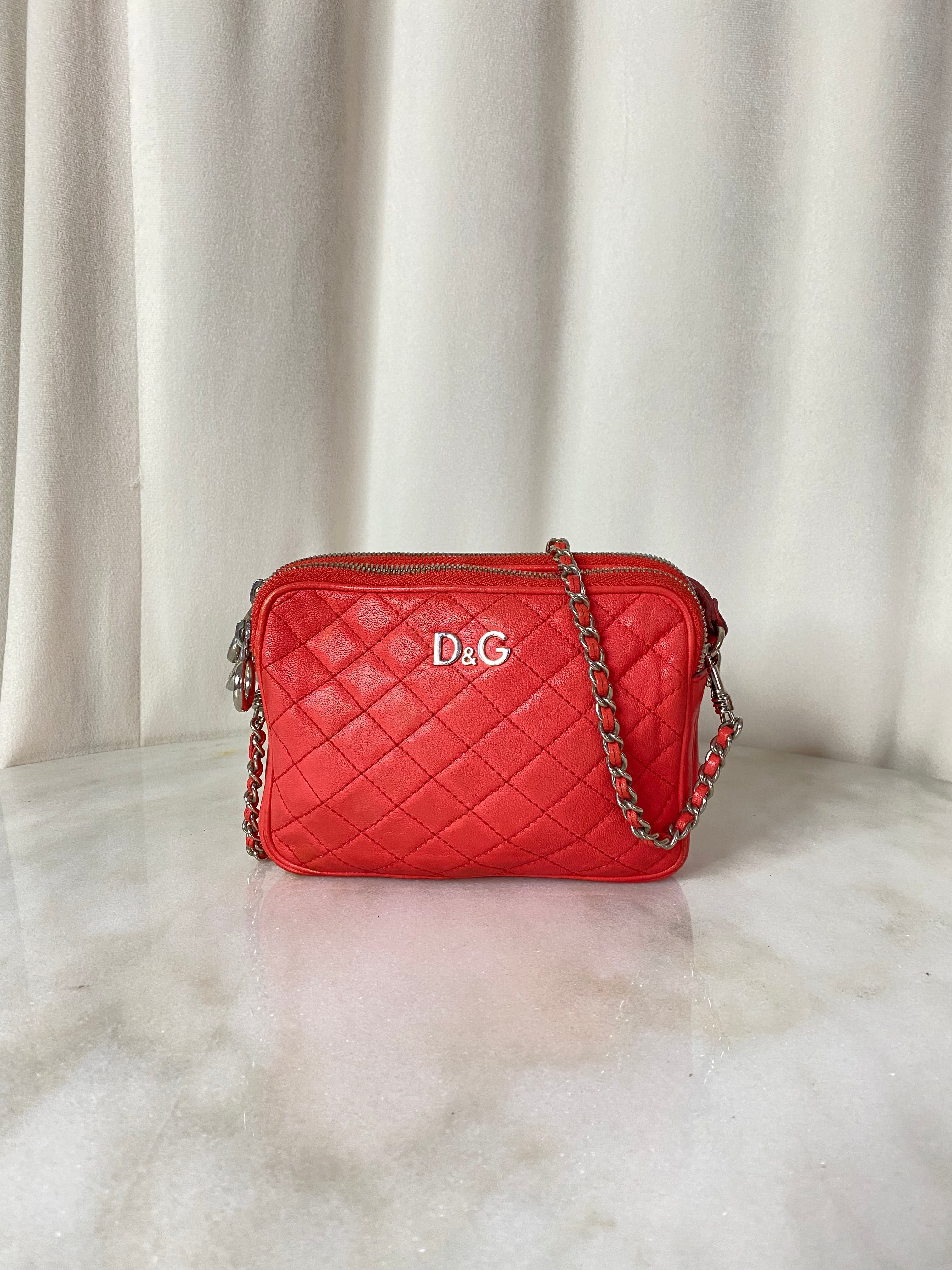 Dolce & Gabbana Orange Lily Glam Mini Crossbody Bag-handbag-Dolce & Gabbana-The Closet Egypt