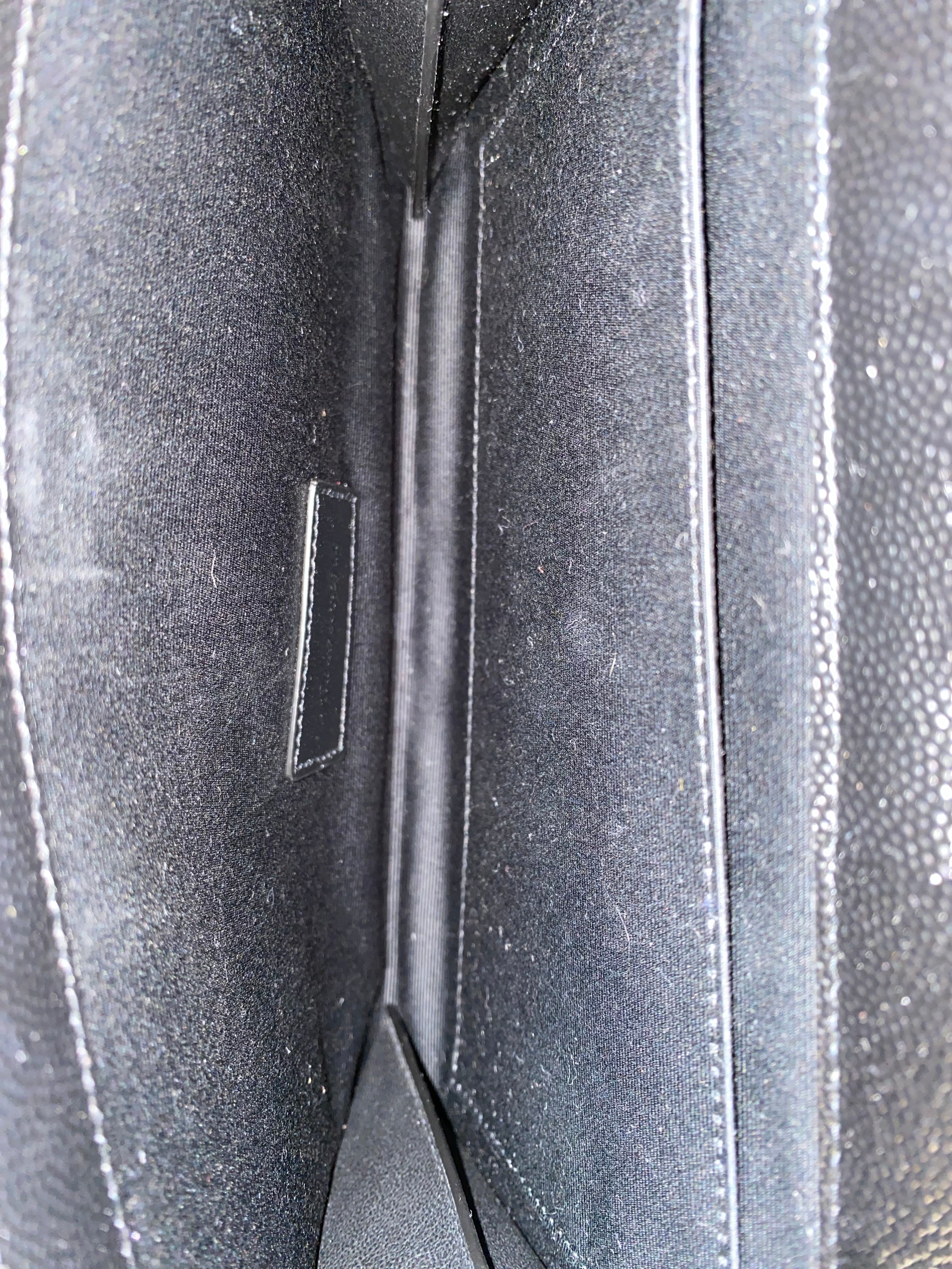 YSL Black Cassandre Flap Clutch-Clutch-YSL-The Closet Egypt