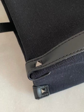 Valentino Black VLTN Logo Tote Bag-handbag-Valentino-The Closet Egypt