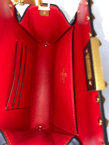 Valentino Black Rockstud Alcove Box Bag-handbag-Valentino-The Closet Egypt