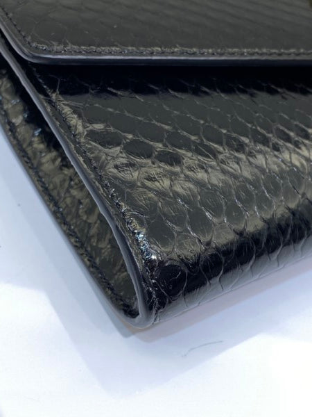 Gucci Black Snakeskin GG Broadway Clutch-Clutch-Gucci-The Closet Egypt