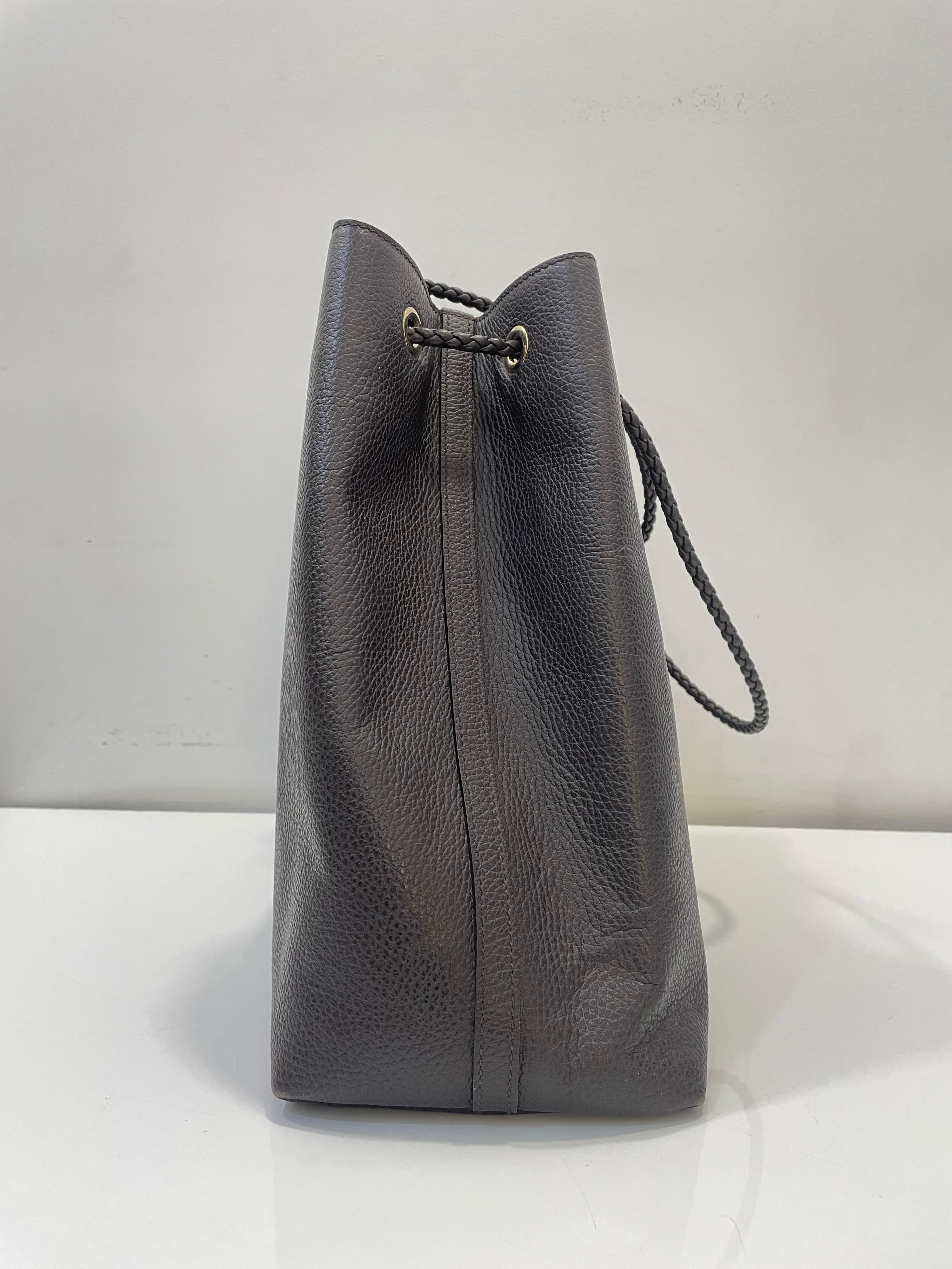 Gucci Brown Braided Handle Gifford Bag-handbag-Gucci-The Closet Egypt