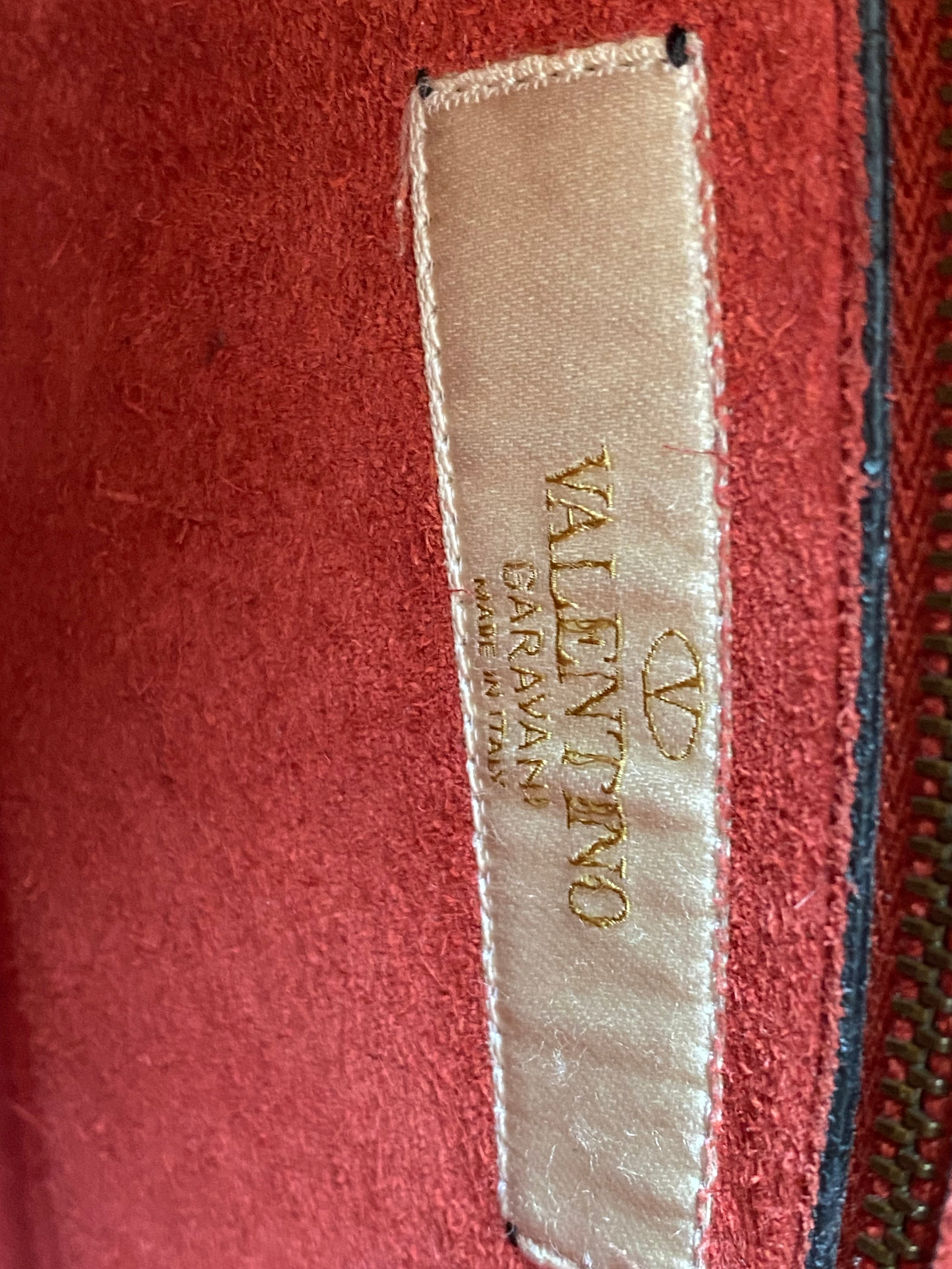 Valentino Red Rolling Rockstud Crossbody Bag-handbag-Valentino-The Closet Egypt