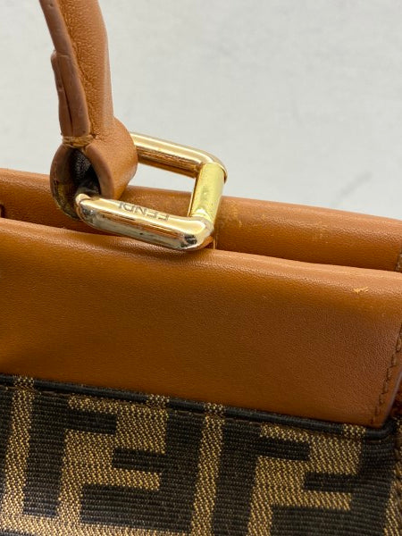 Fendi Tobacco FF Peekaboo Medium Bag-handbag-Fendi-The Closet Egypt