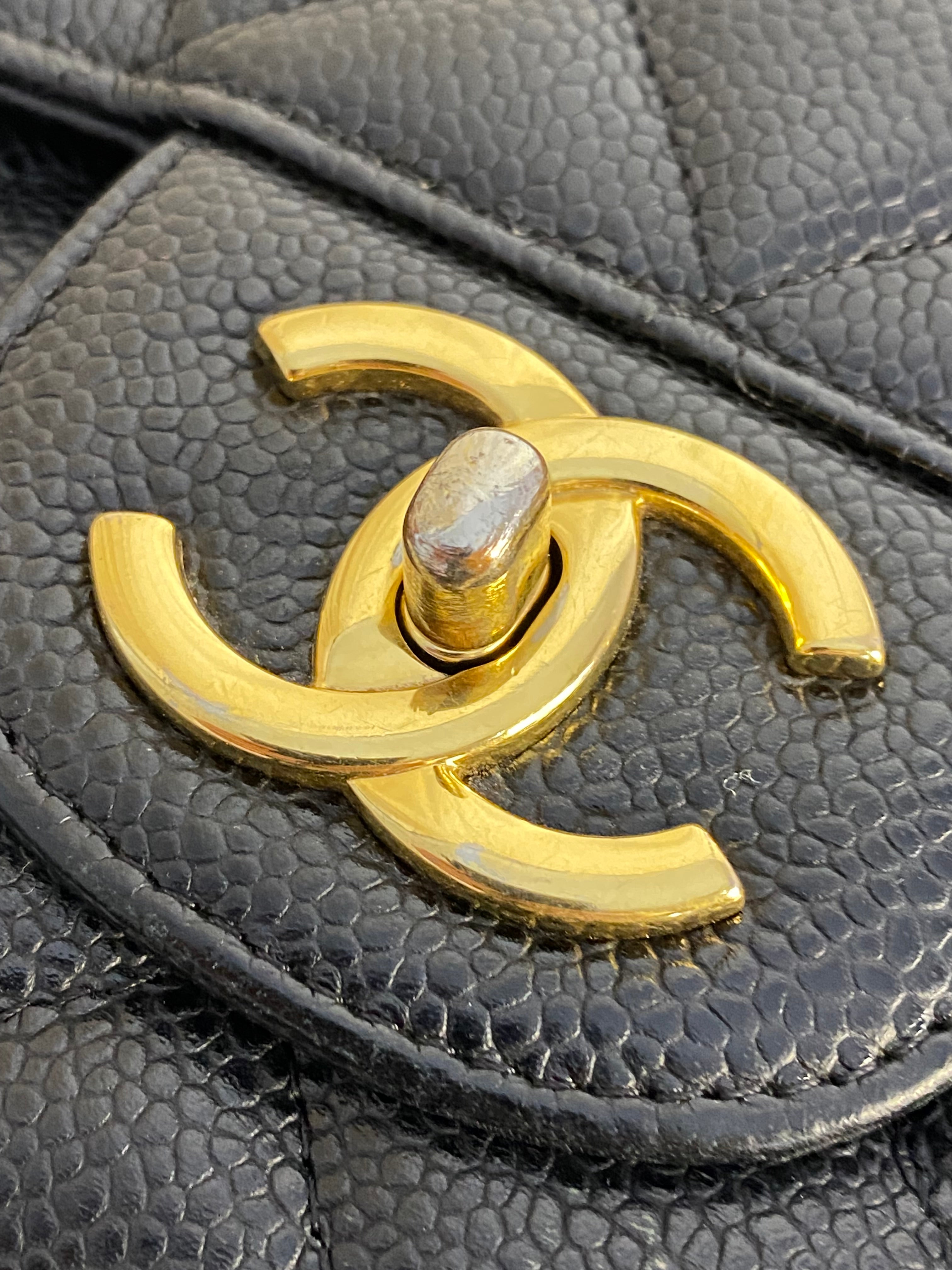 Chanel Black Maxi Classic Double Flap Bag-handbag-Chanel-The Closet Egypt