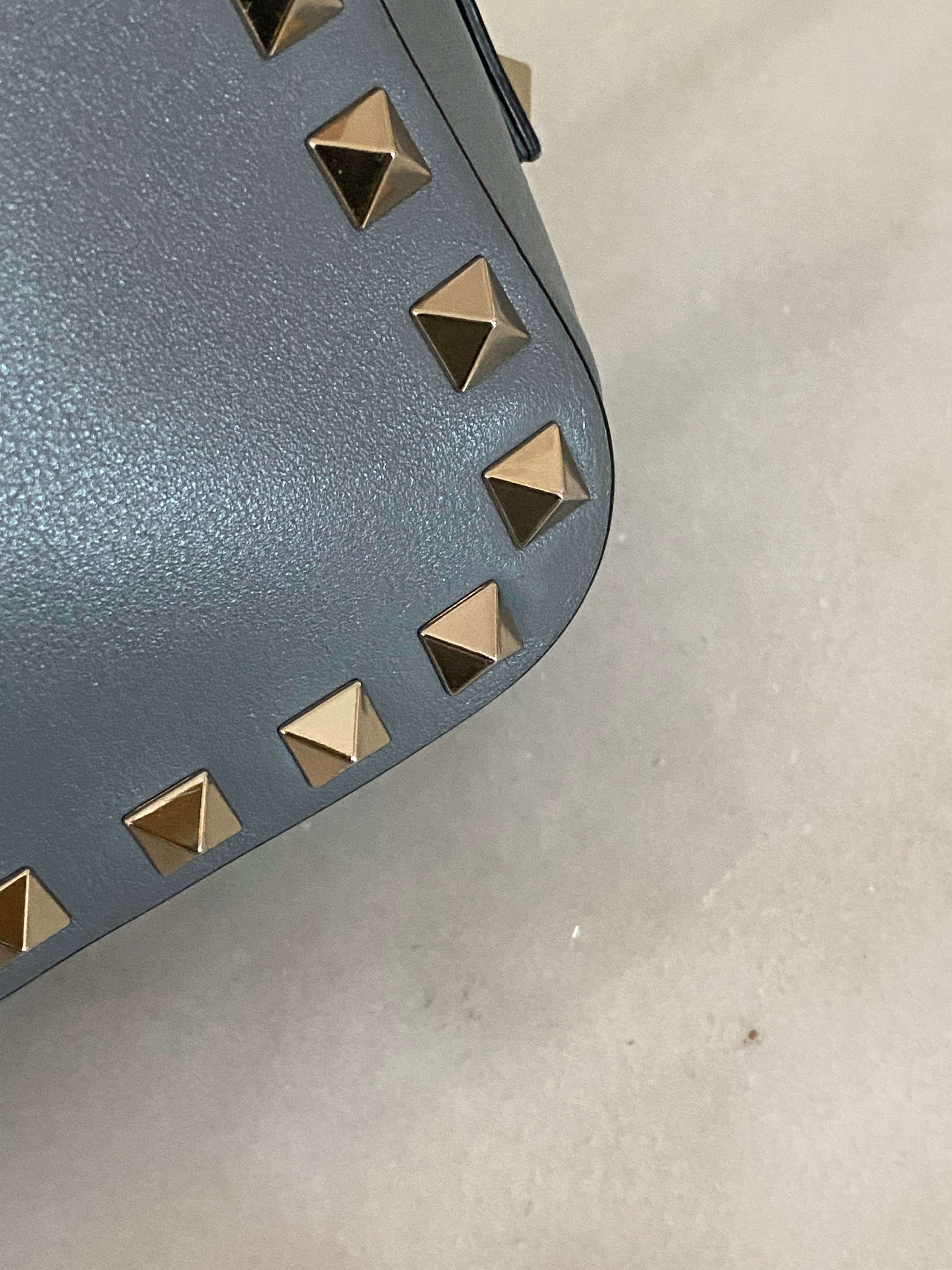 Valentino Gray Rockstud Crossbody Bag-handbag-Valentino-The Closet Egypt