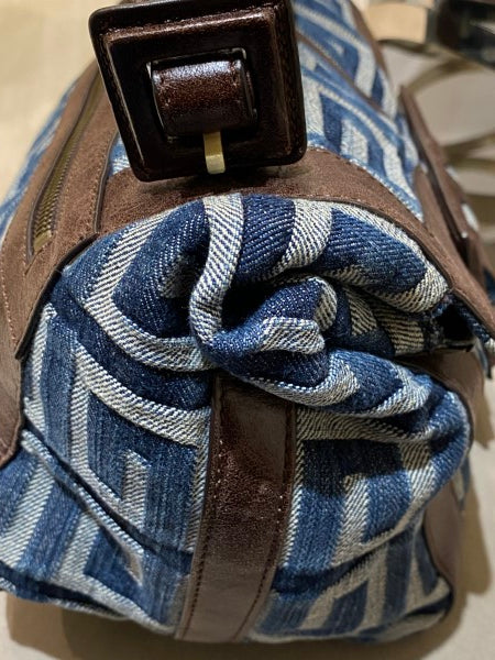 Givenchy Blue Denim Logo Hobo Bag-handbag-Givenchy-The Closet Egypt