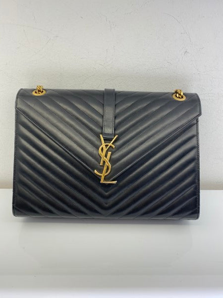 YSL Black Envelope Large Bag-handbag-YSL-The Closet Egypt