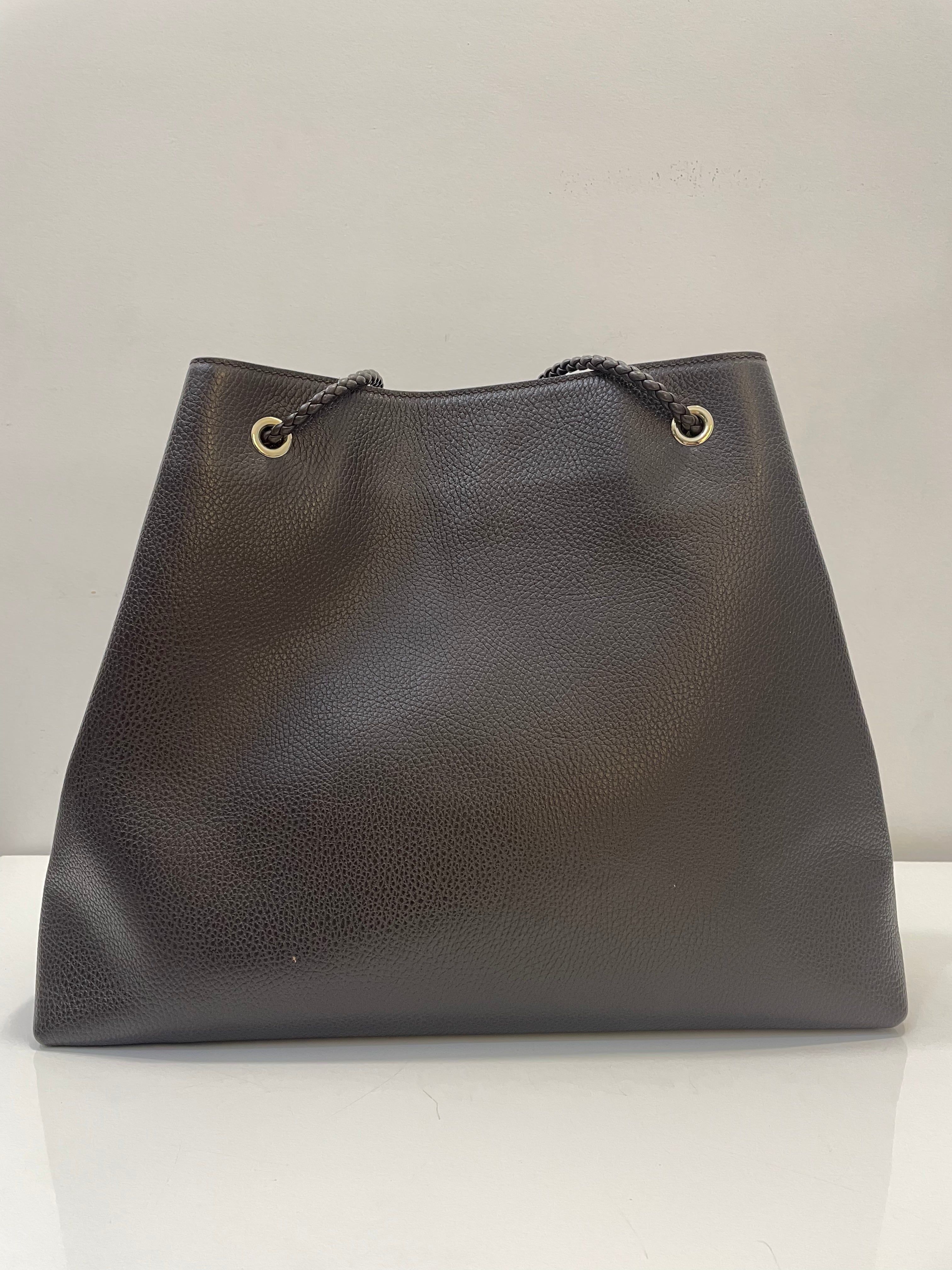 Gucci Brown Braided Handle Gifford Bag-handbag-Gucci-The Closet Egypt