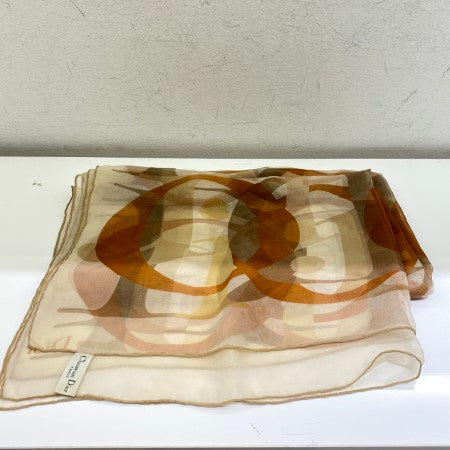 Christian Dior Orange Soie Silk Rectangular Scarf-Scarf-Christian Dior-The Closet Egypt