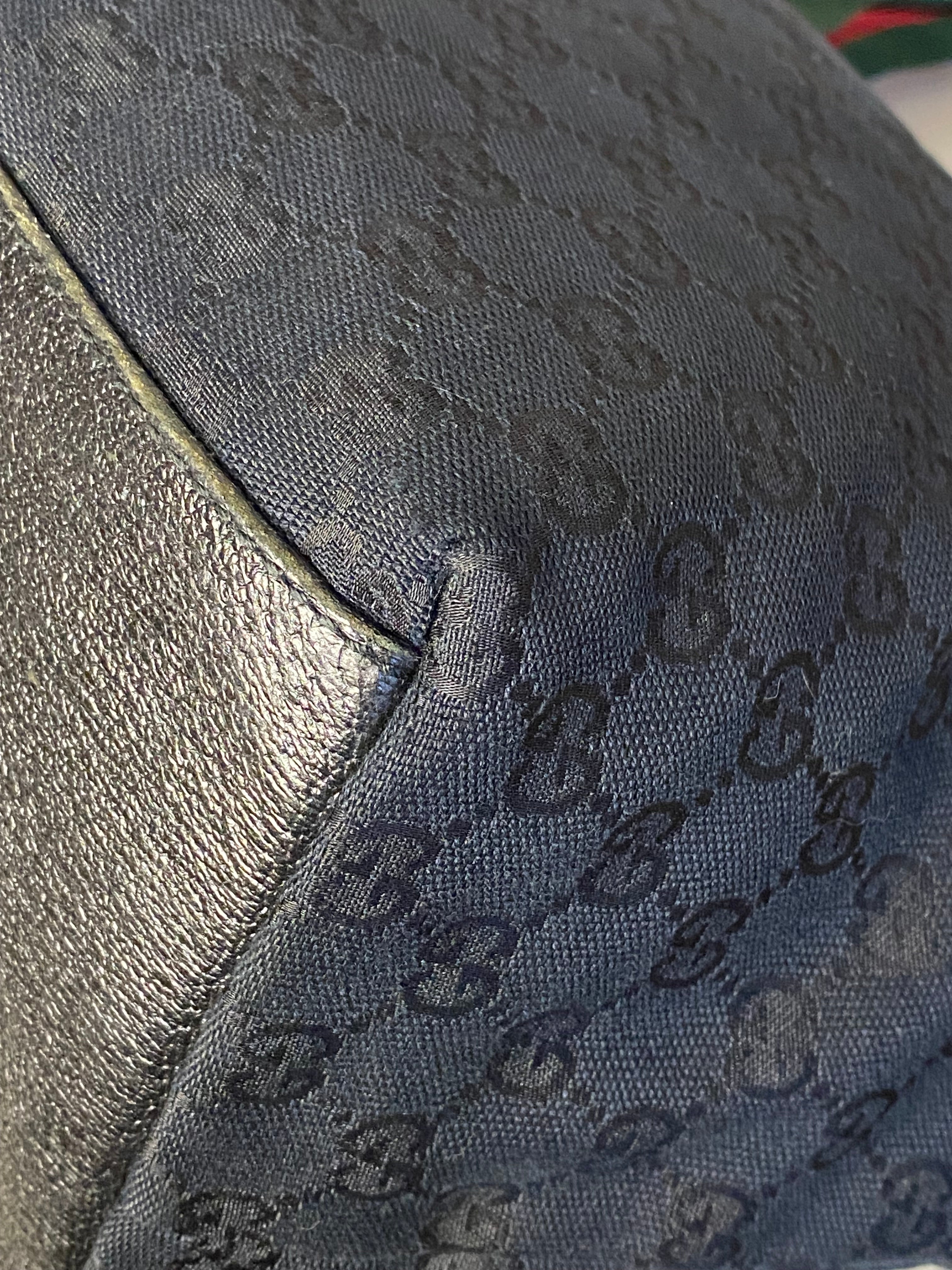 Gucci Black GG Vintage Web Strap Shoulder Bag-handbag-Gucci-The Closet Egypt