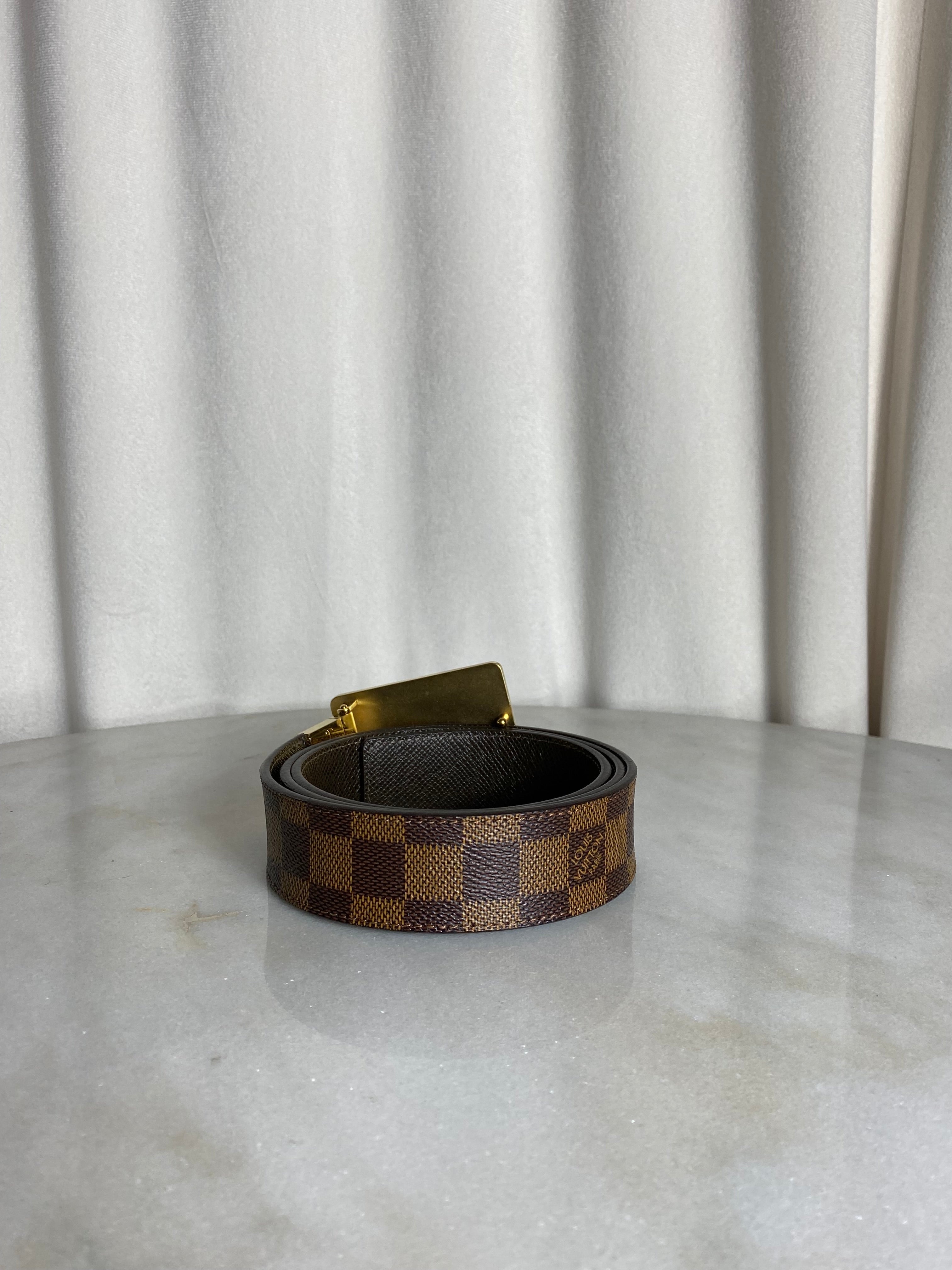 Louis Vuitton Damier Ebene Belt 38-Belt-Louis Vuitton-The Closet Egypt
