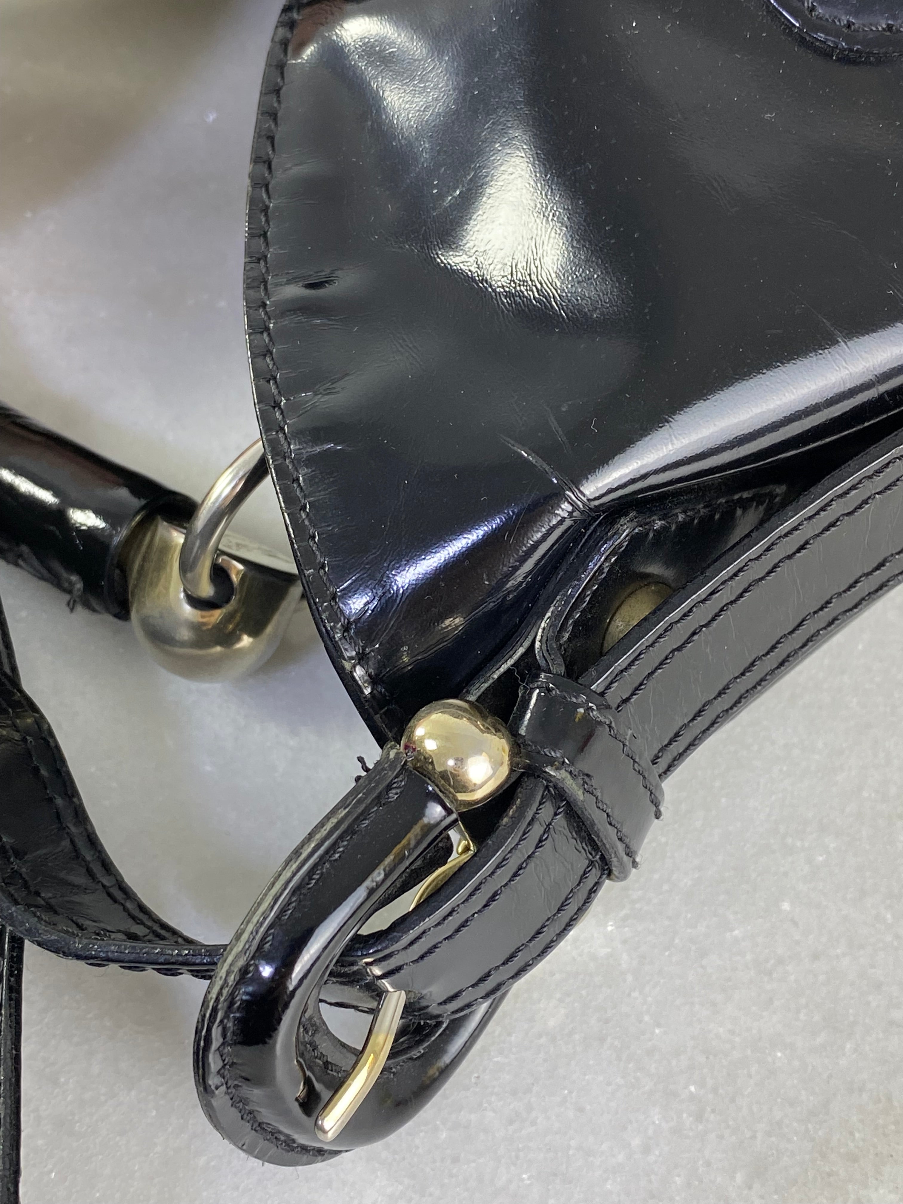 Burberry Black Nylon Vernis Bromley Ad Hobo Bag