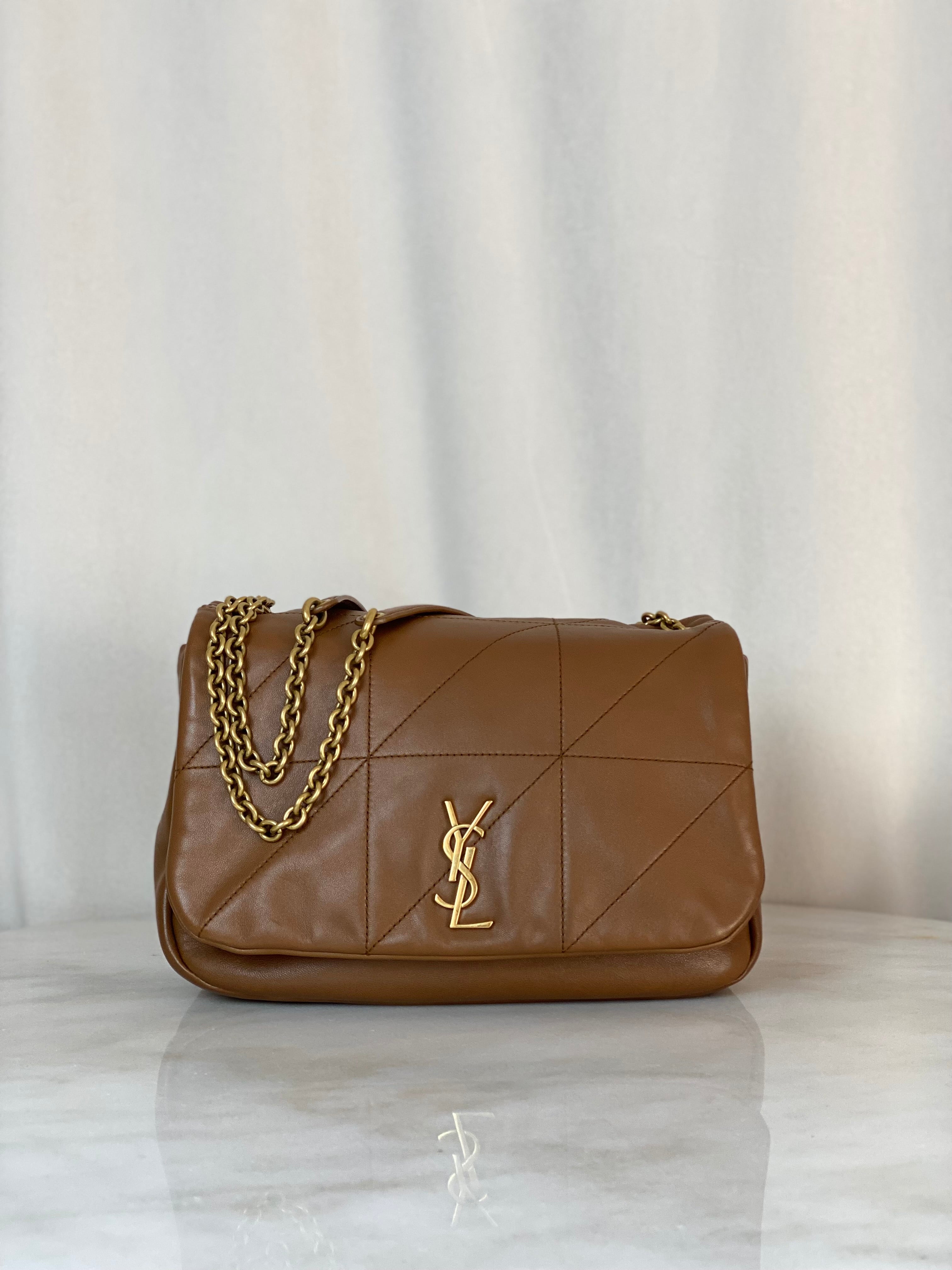 YSL Camel Mini Jamie Flap Shoulder Bag-handbag-YSL-The Closet Egypt