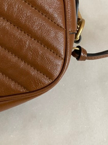 Gucci Camel Camera Marmont Bag-handbag-Gucci-The Closet Egypt