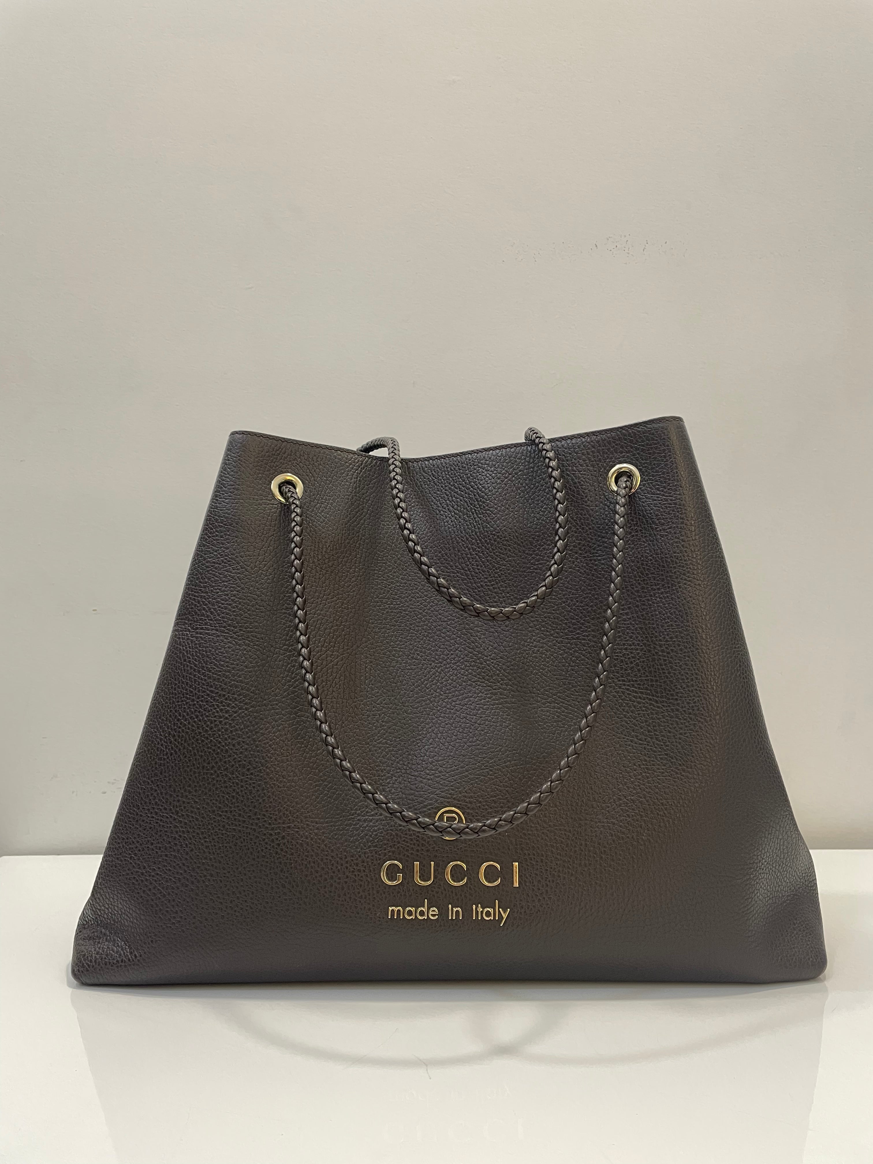Gucci Brown Braided Handle Gifford Bag-handbag-Gucci-The Closet Egypt