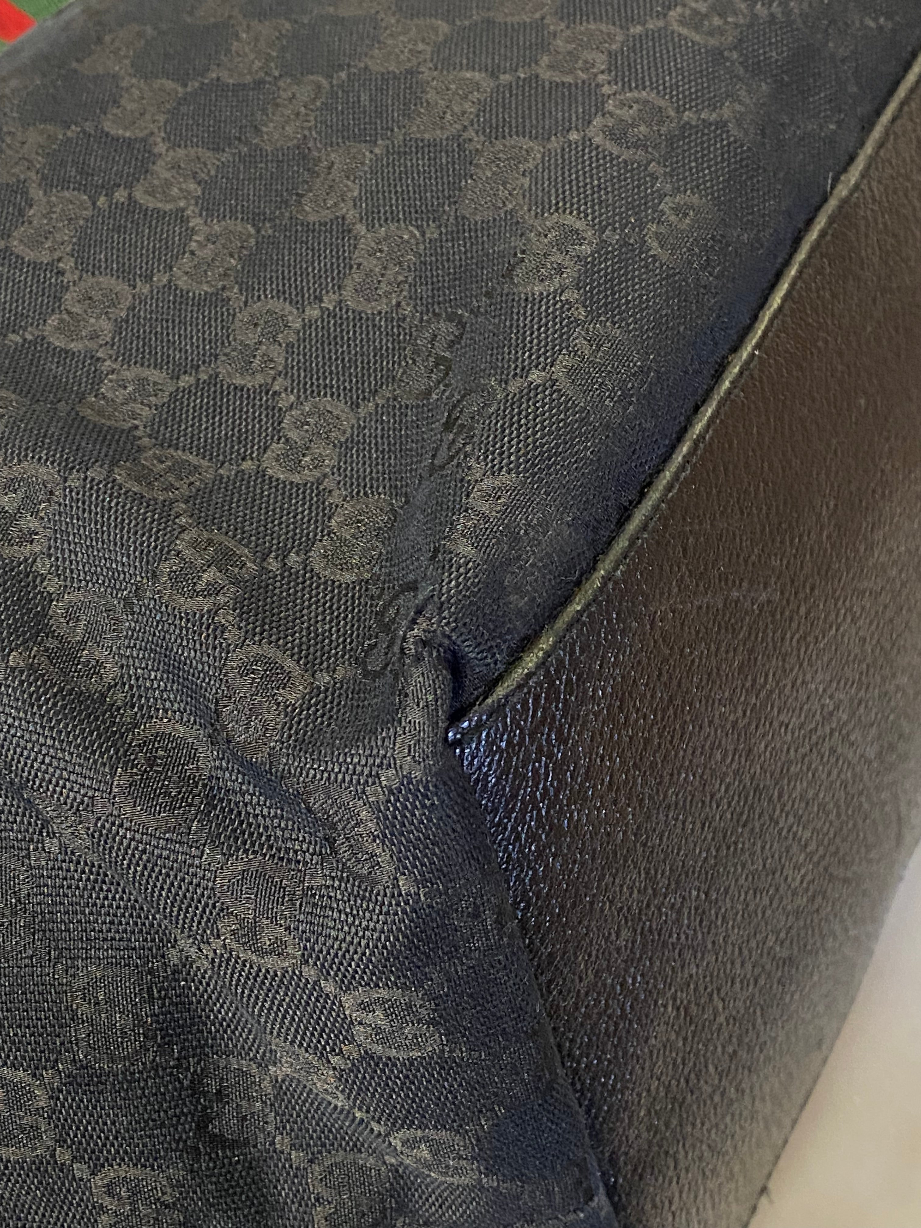 Gucci Black GG Vintage Web Strap Shoulder Bag-handbag-Gucci-The Closet Egypt