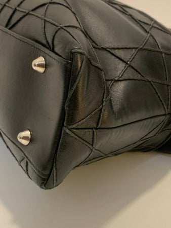 Christian Dior Black Cannage Granville Chain Link Tote Bag-handbag-Christian Dior-The Closet Egypt